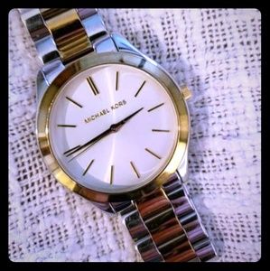 Michael Kors two-toned watch